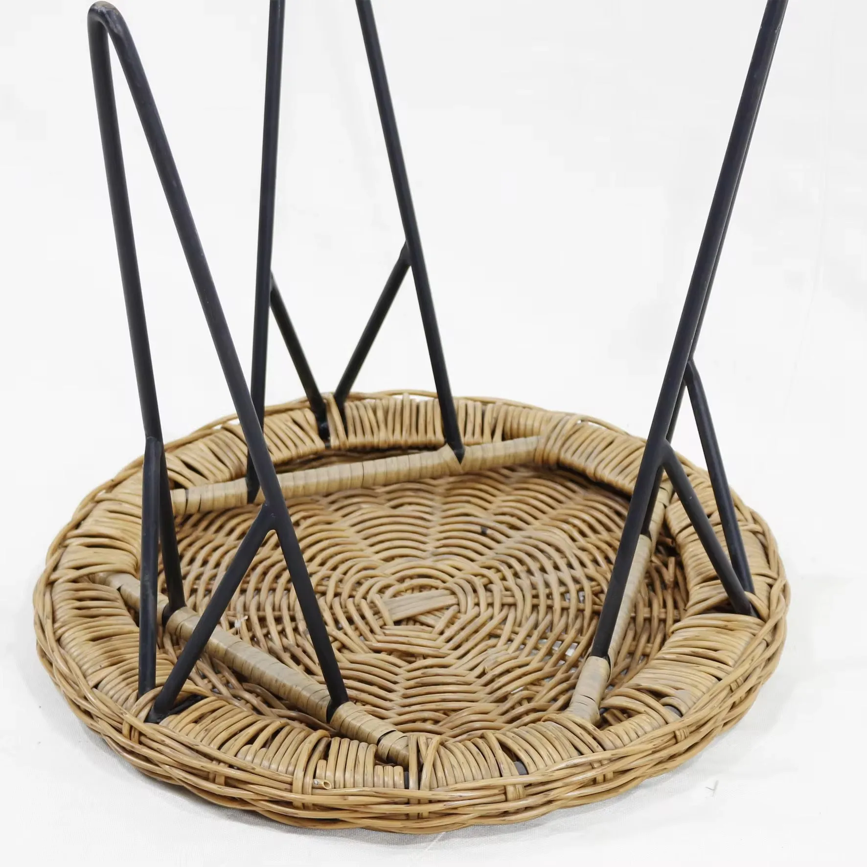 كرسي حبل خارجي مع ومسند - Outdoor rope chair with backrest