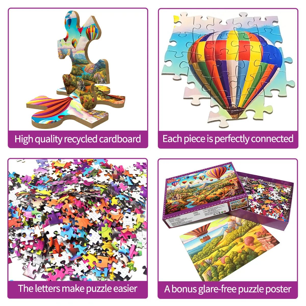 1000-Piece Hot Air Balloon Adventure Jigsaw Puzzle for Adults | Challenging Paper Puzzle | Beautiful Scenery & Stress Relief