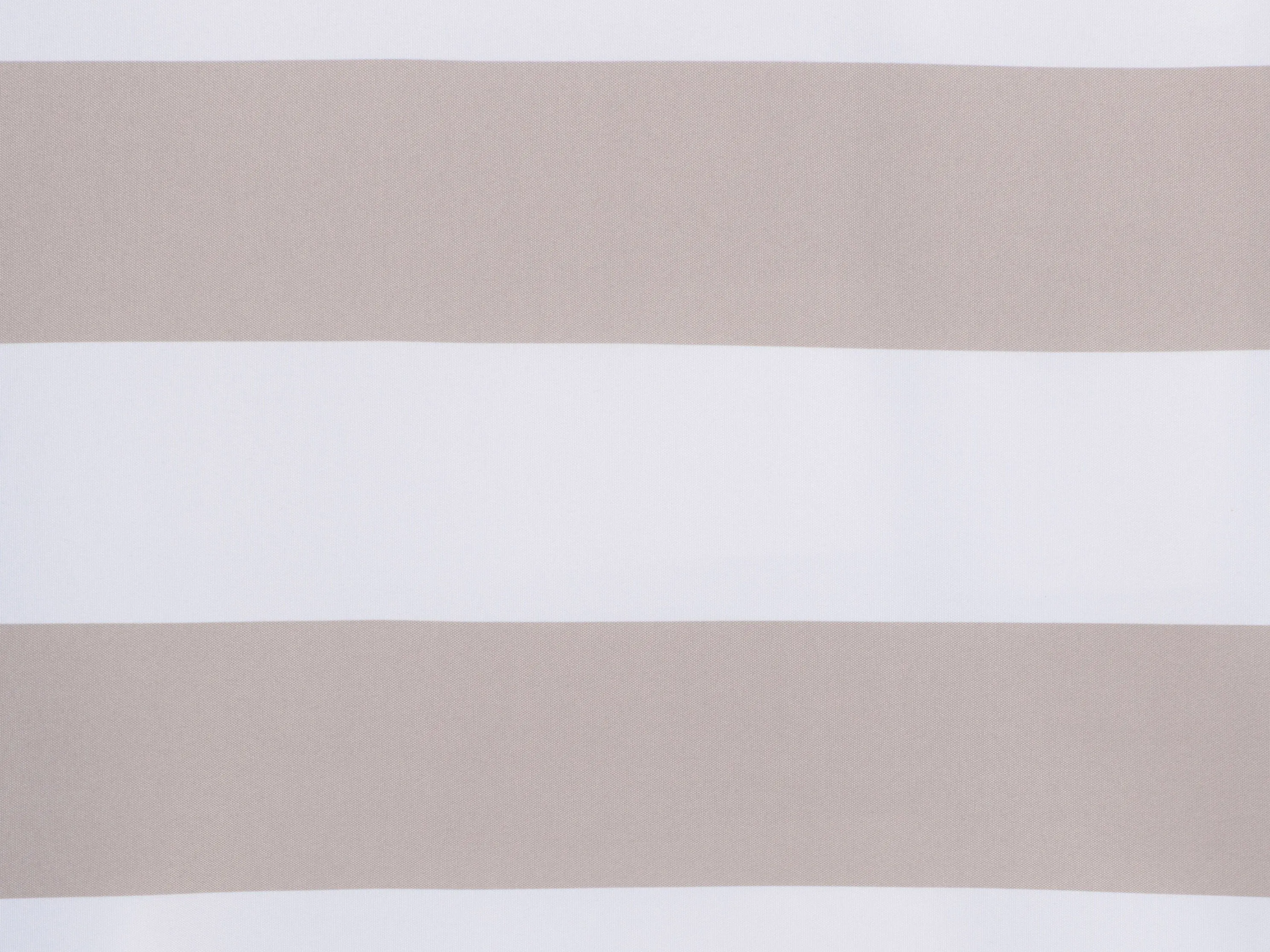 10ft Striped Offset Umbrella - Taupe And White