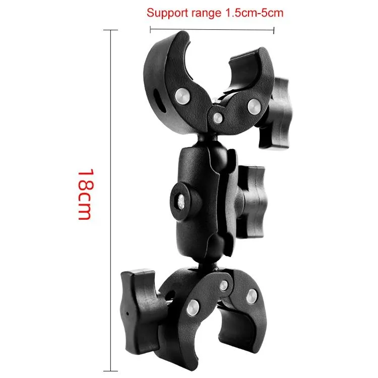 18cm Dual Head Motorcycle Handlebar Mount | 28cm