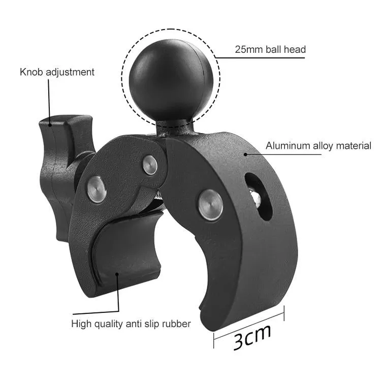 18cm Dual Head Motorcycle Handlebar Mount | 28cm