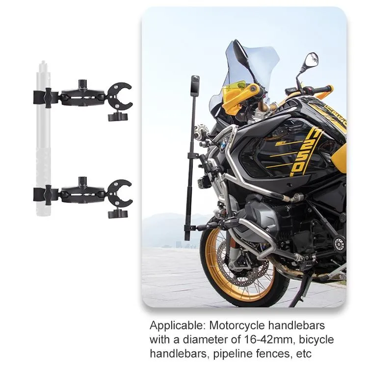 18cm Dual Head Motorcycle Handlebar Mount | 28cm