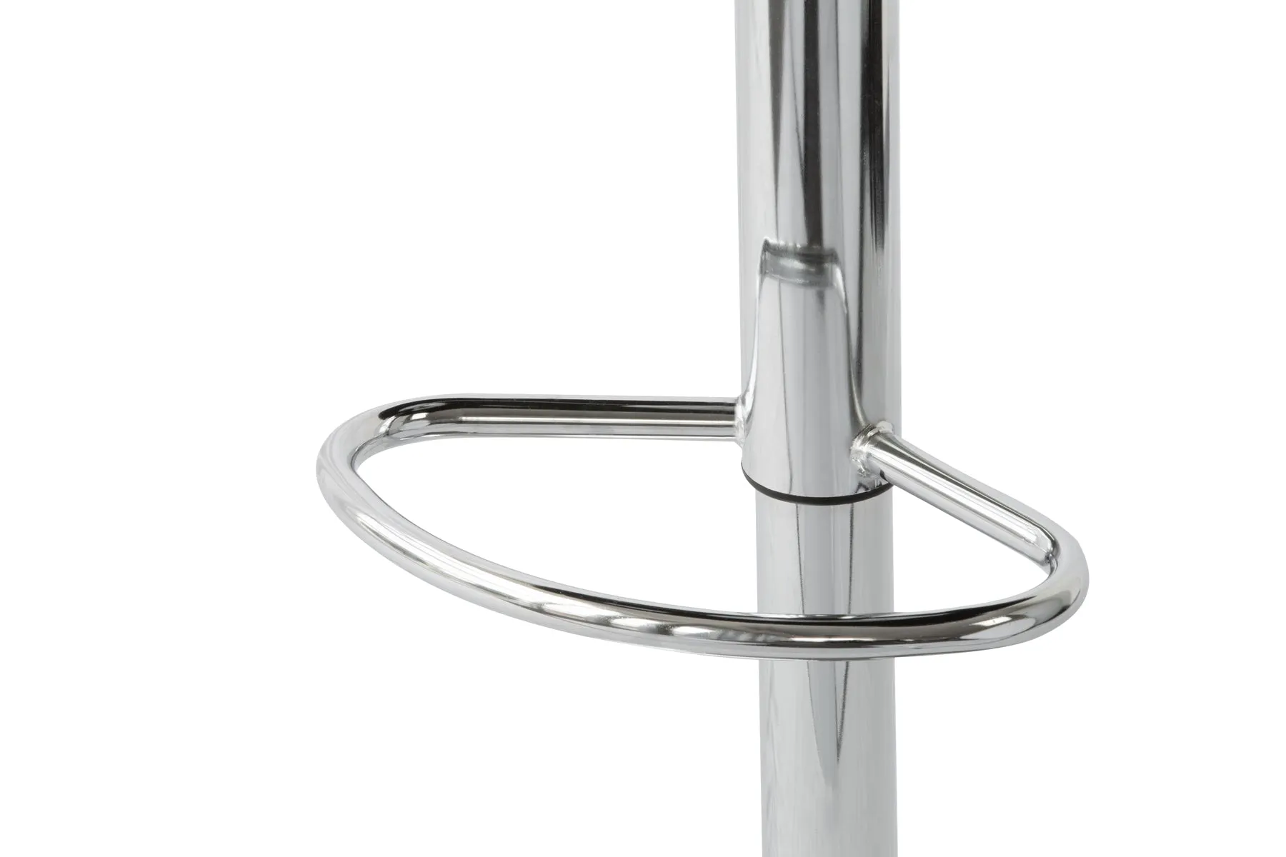 2 Comfortable Barstools (White) w/ Adjustable Height, 90-112cm