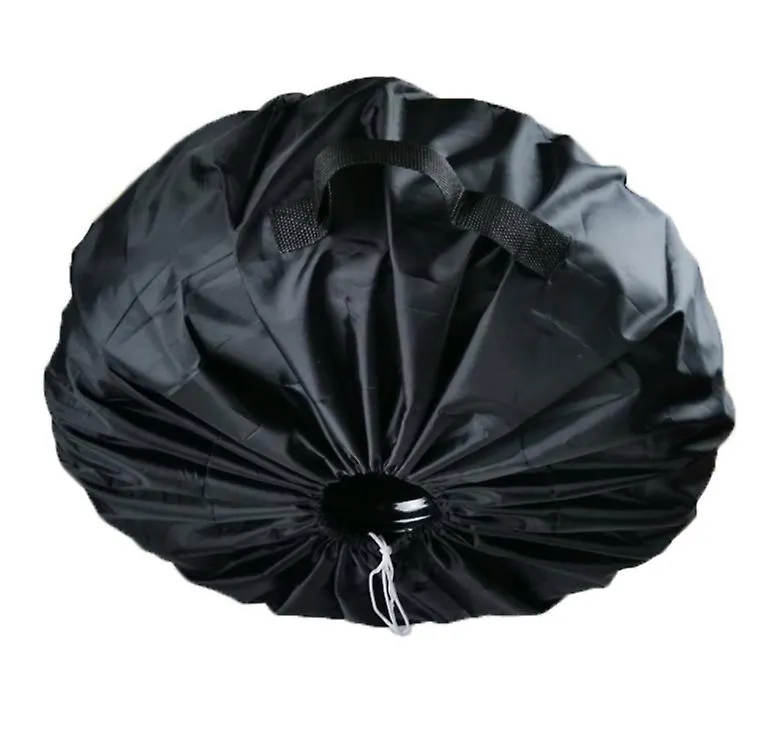 2 pcs L 80*47cm Oxford cloth waterproof car spare tire cover, all black dustproof tire protection cover AZ18247
