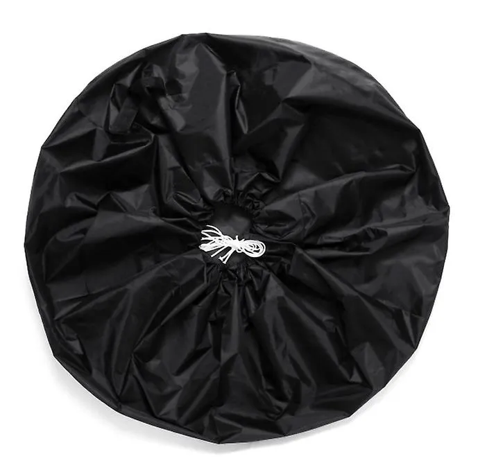 2 pcs L 80*47cm Oxford cloth waterproof car spare tire cover, all black dustproof tire protection cover AZ18247