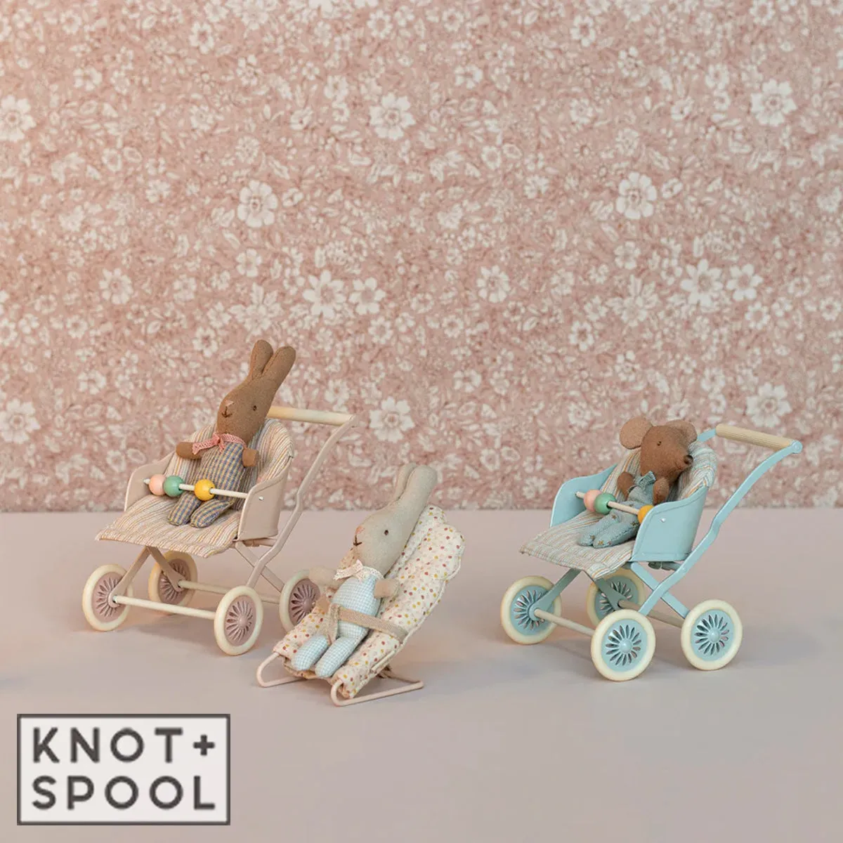 2024 Maileg Mice Mint Baby Stroller
