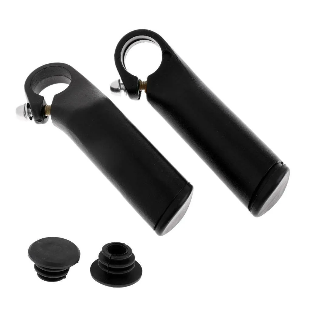 2x Ergonomic Mountain Bike Cycling Handlebar Hand End Bar Grips