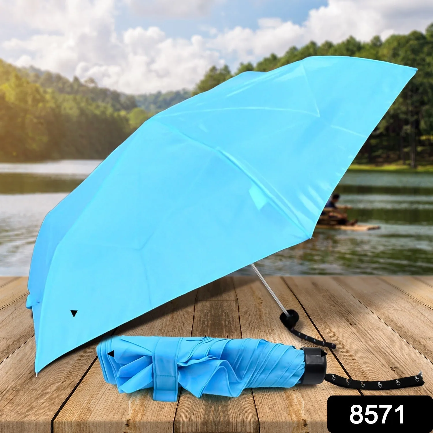 3-FoldUmbrella Summer Sun and Rain ProtectionFoldable Cute Umbrella|| UV Protection Rain Sun Umbrella || Travel Accessories || Umbrella for Children, Girls, and Boys (1 Pc)