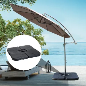 4pc Umbrella Weight Base - Black
