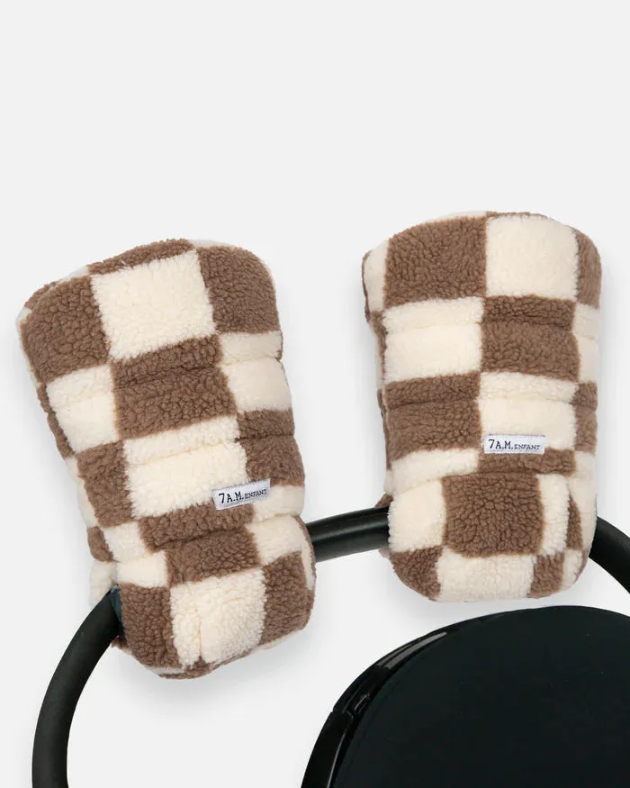 7 AM Checker Berber Warmmuffs