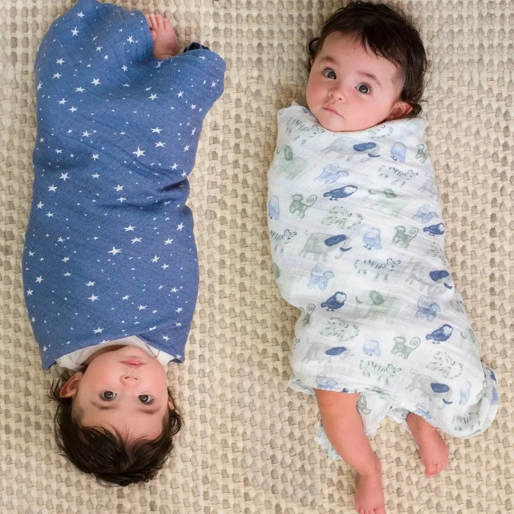 Aden   Anais - Essentials Cotton Muslin Swaddles - 4 pack