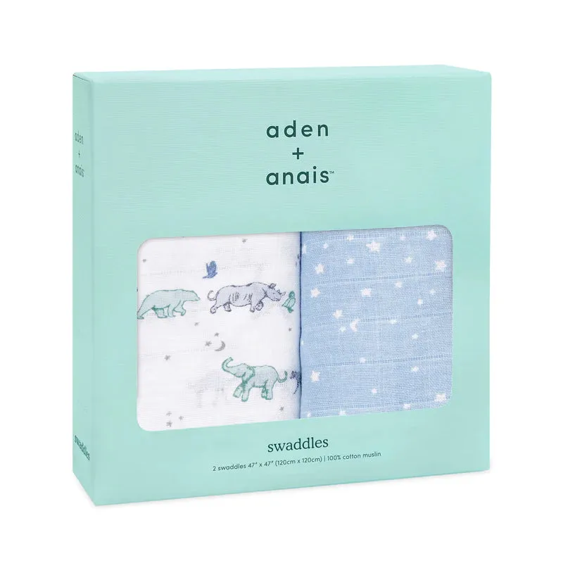 Aden And Anais 2 Pack Classic Swaddle - Rising Star