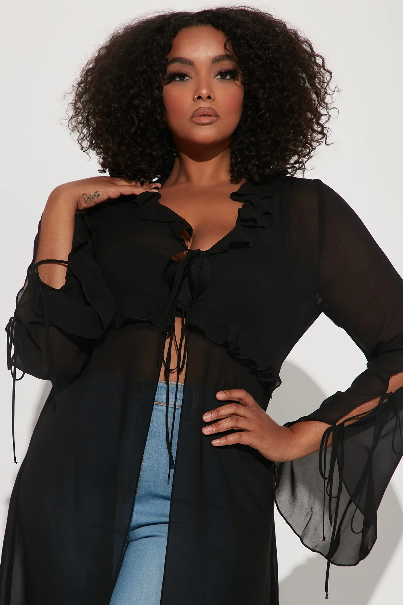 All In One Maxi Top - Black