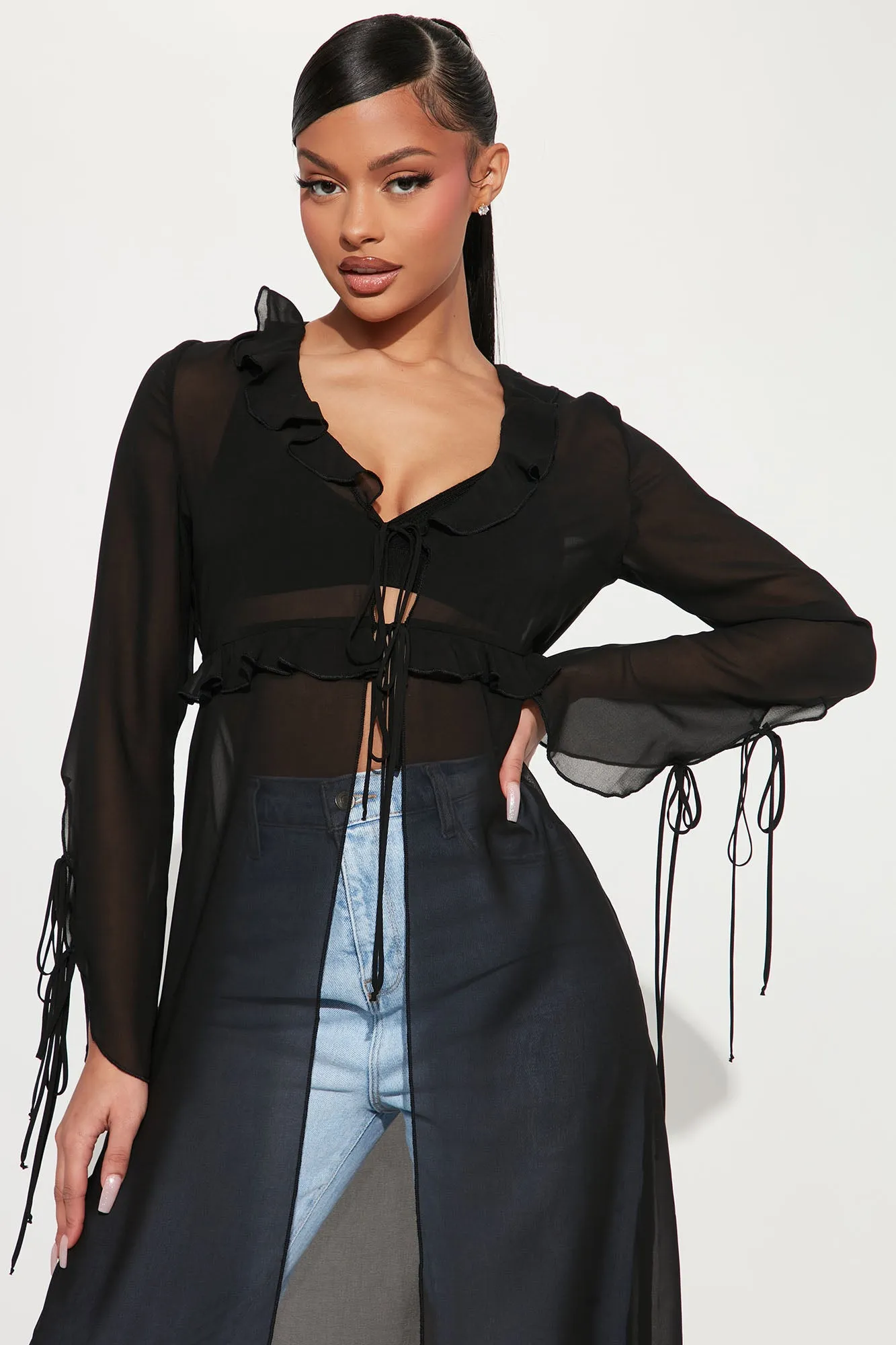 All In One Maxi Top - Black