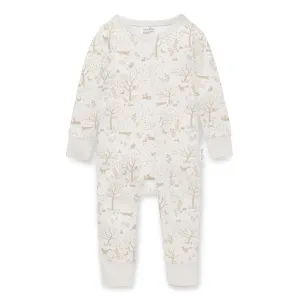 Aster and Oak Woodland Zip Romper