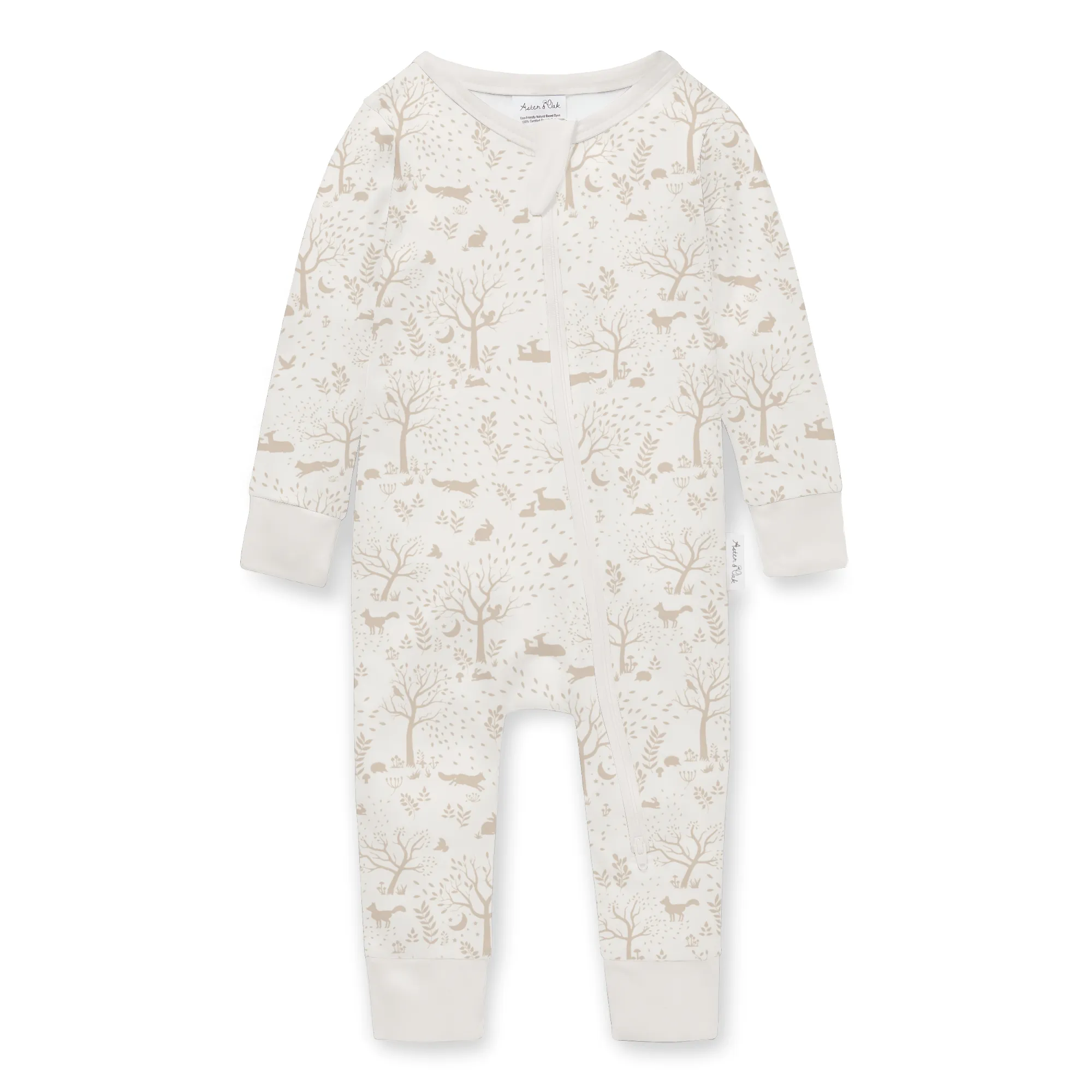 Aster and Oak Woodland Zip Romper