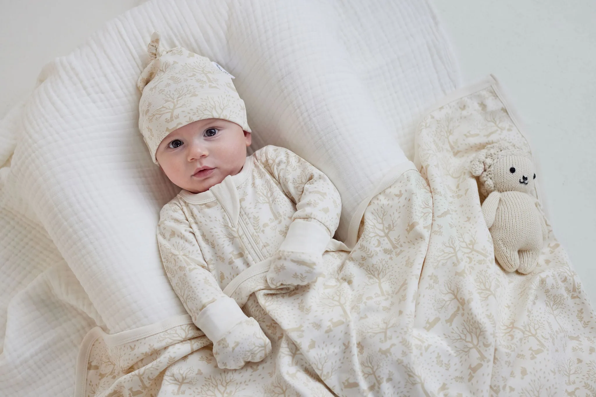 Aster and Oak Woodland Zip Romper