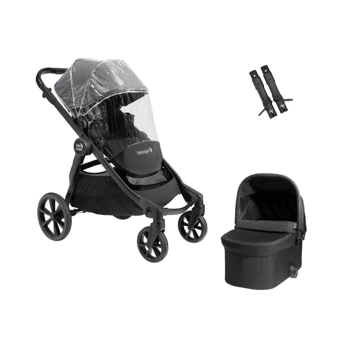 Baby Jogger City Select 2 Bundle with Adapter - Radiant Slate