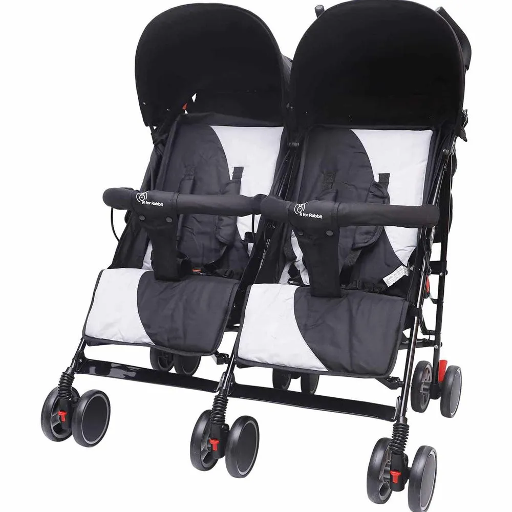 Black Ginny And Johnny Twin Stroller