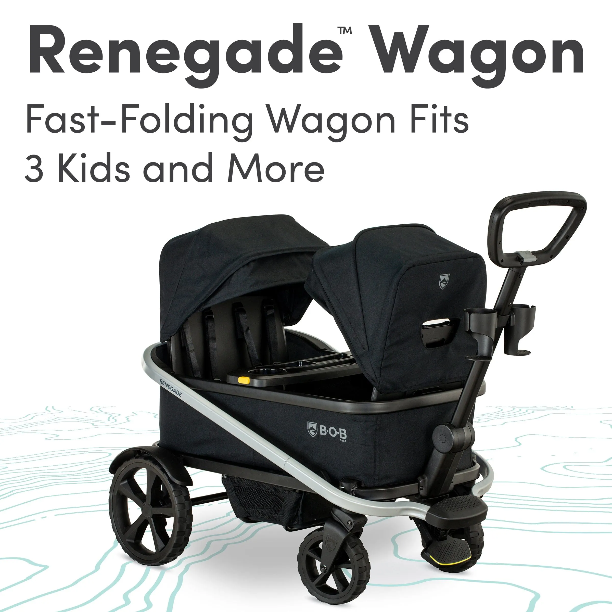 Bob Gear Renegade Wagon Bundle With Black Canopies