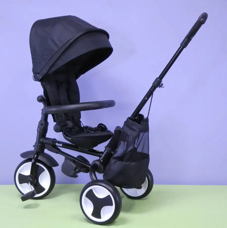 BOLT Foldable Push Tricycle - Black