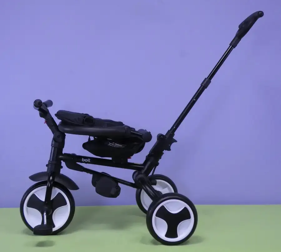 BOLT Foldable Push Tricycle - Black