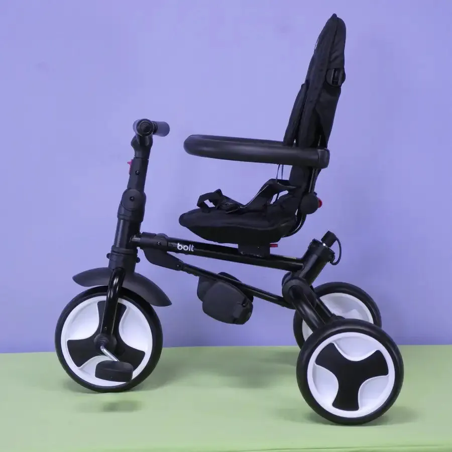 BOLT Foldable Push Tricycle - Black