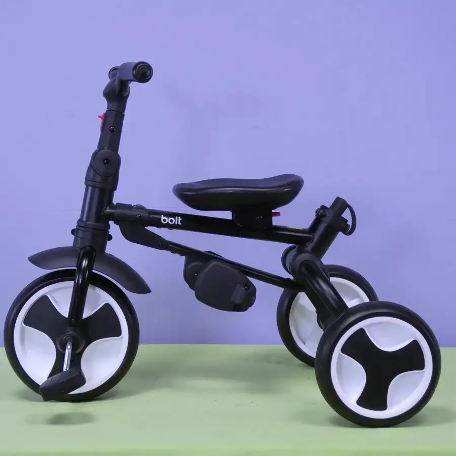 BOLT Foldable Push Tricycle - Black