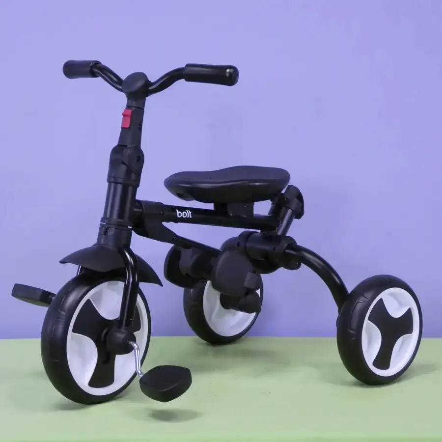 BOLT Foldable Push Tricycle - Black
