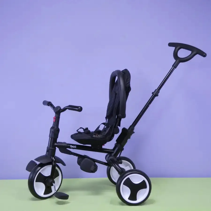 BOLT Foldable Push Tricycle - Black