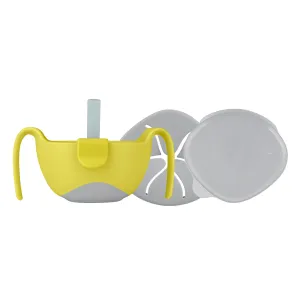 bowl   straw - lemon sherbet