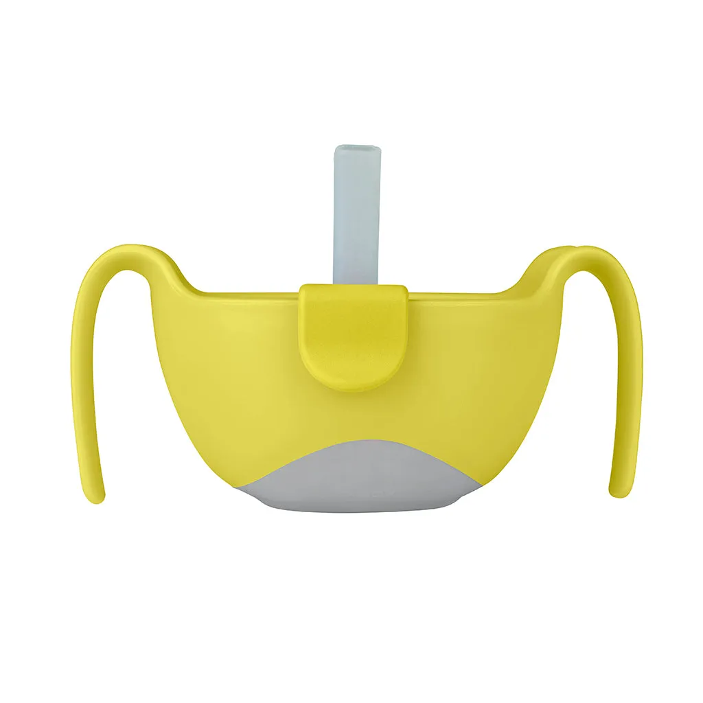 bowl   straw - lemon sherbet