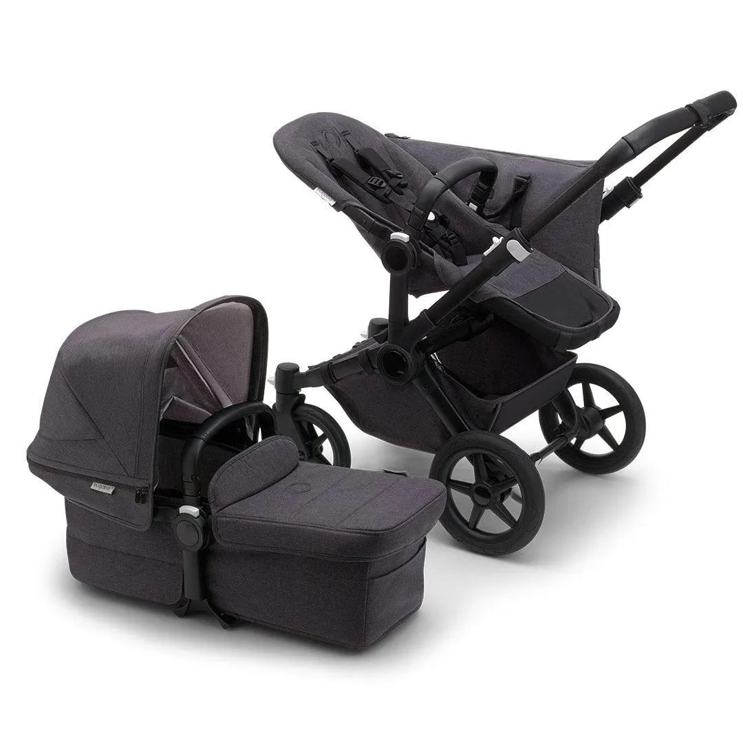 Bugaboo Donkey 5 Mono Mineral Pushchair - Black/Washed Black
