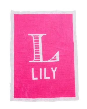 Butterscotch Blankees Engraved Initial and Name Stroller Size