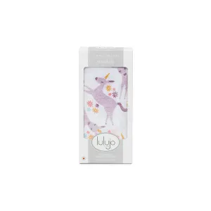 Cotton Muslin Swaddle - Modern Unicorn | Lulujo