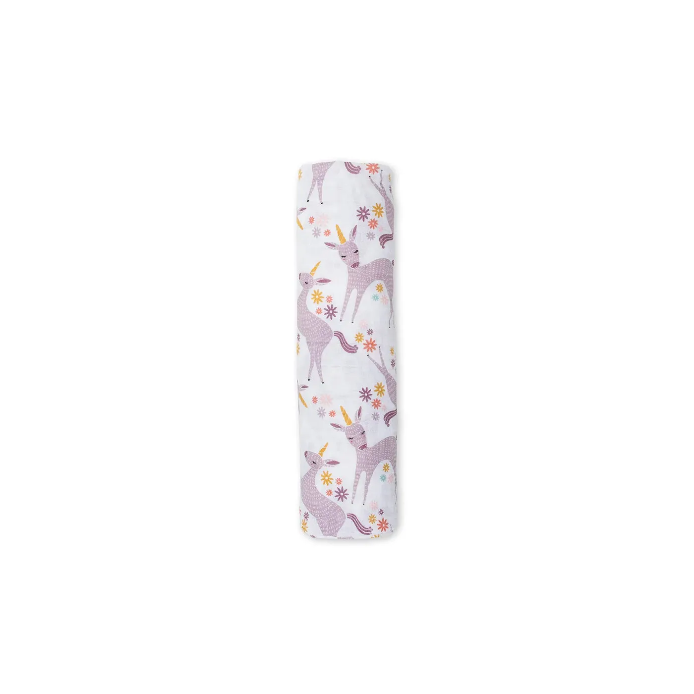 Cotton Muslin Swaddle - Modern Unicorn | Lulujo