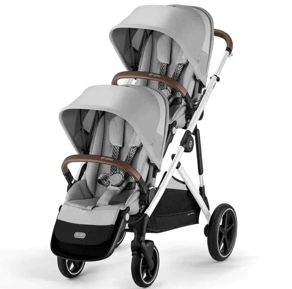 Cybex Gazelle S Twin Pushchair - Silver / Lava Grey