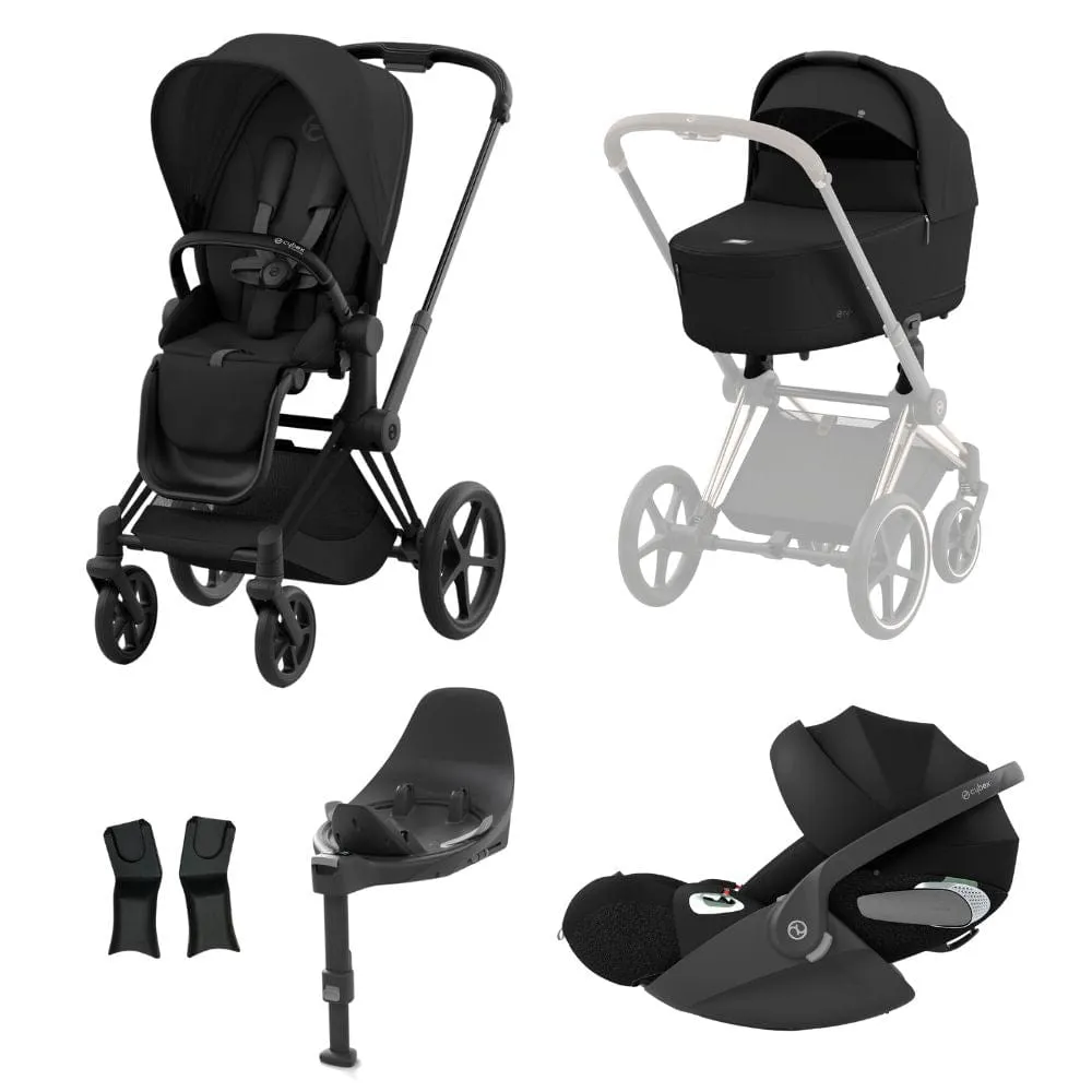 Cybex Priam  Matt Black Bundle