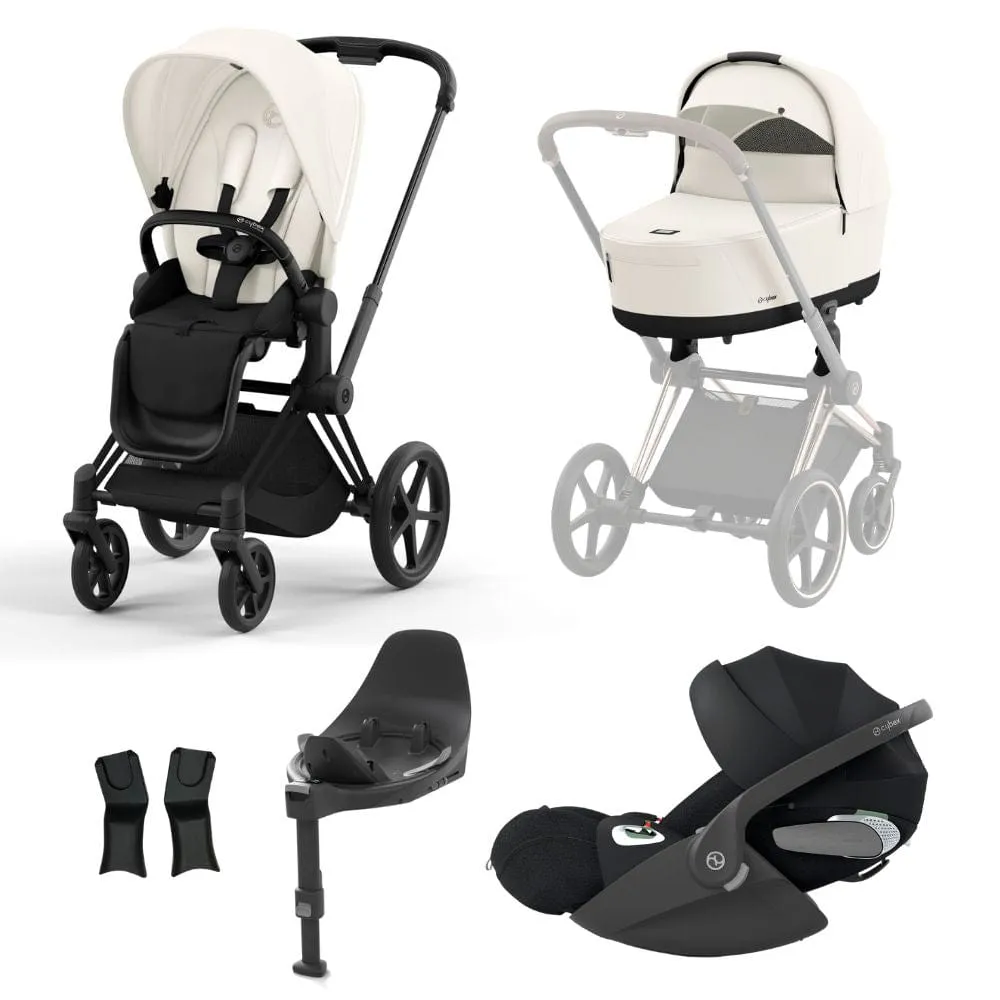 Cybex Priam  Matt Black Bundle