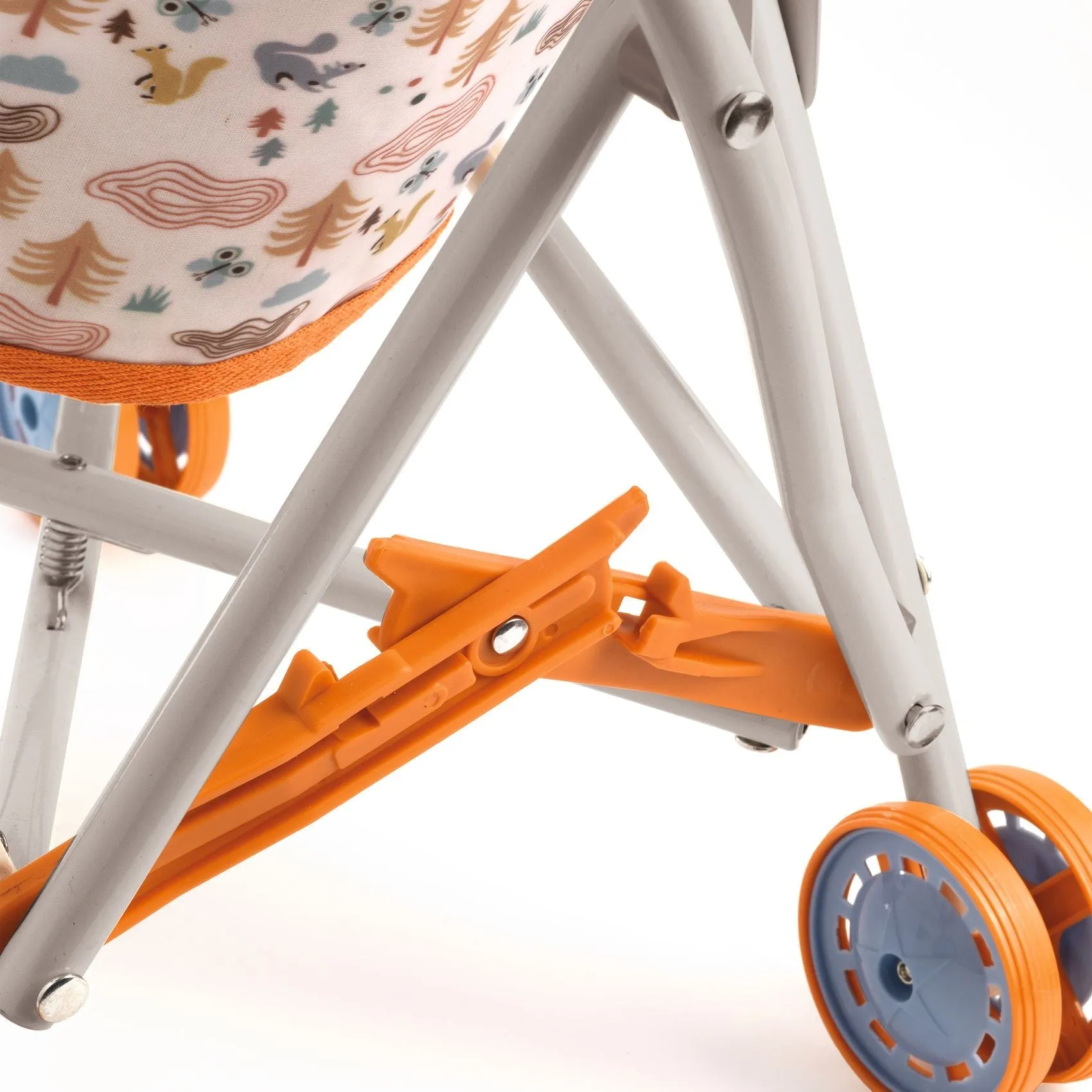 Djeco Pomea Umbrella Doll Stroller, Forest