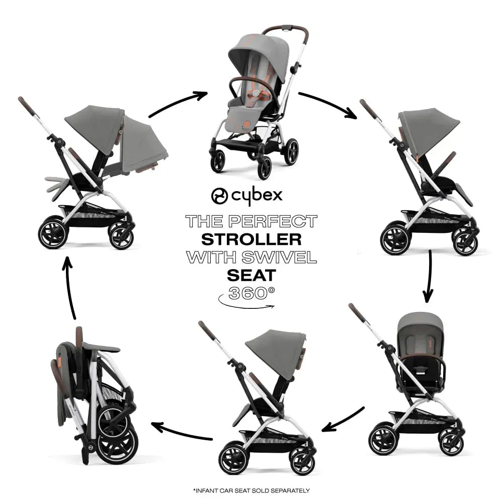 Eezy S Twist  2 V2 Stroller -  Lava Grey