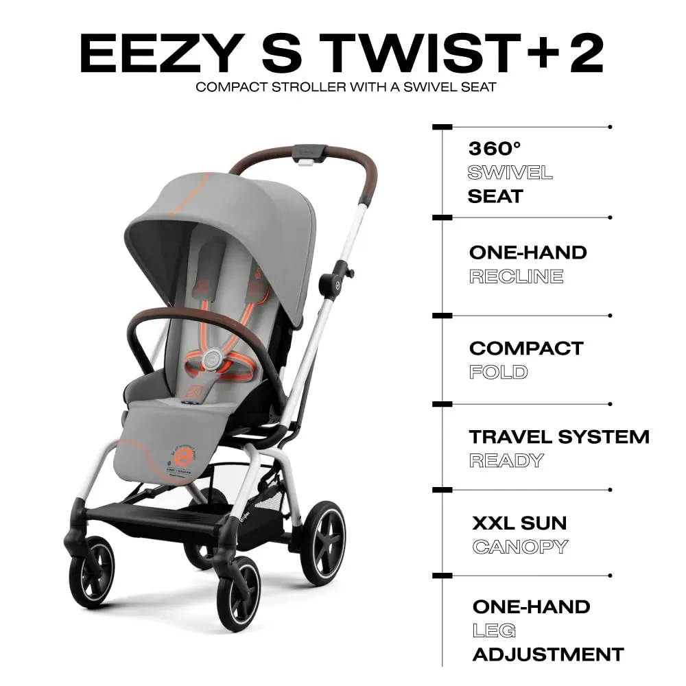 Eezy S Twist  2 V2 Stroller -  Lava Grey