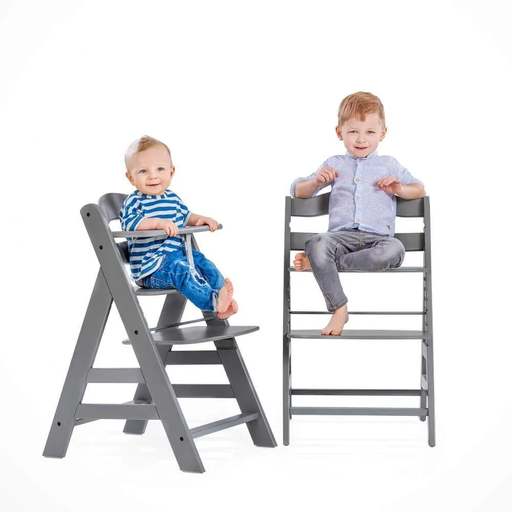 Hauck Alpha Highchair Bundle - Teddy Grey