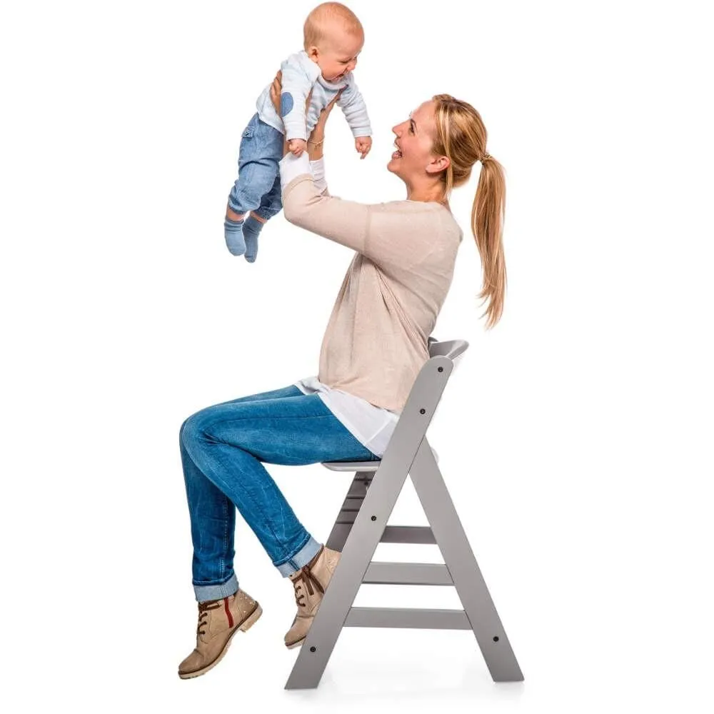 Hauck Alpha Highchair Bundle - Teddy Grey