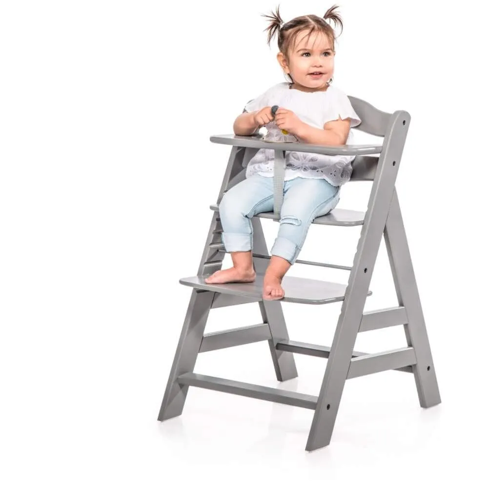 Hauck Alpha Highchair Bundle - Teddy Grey