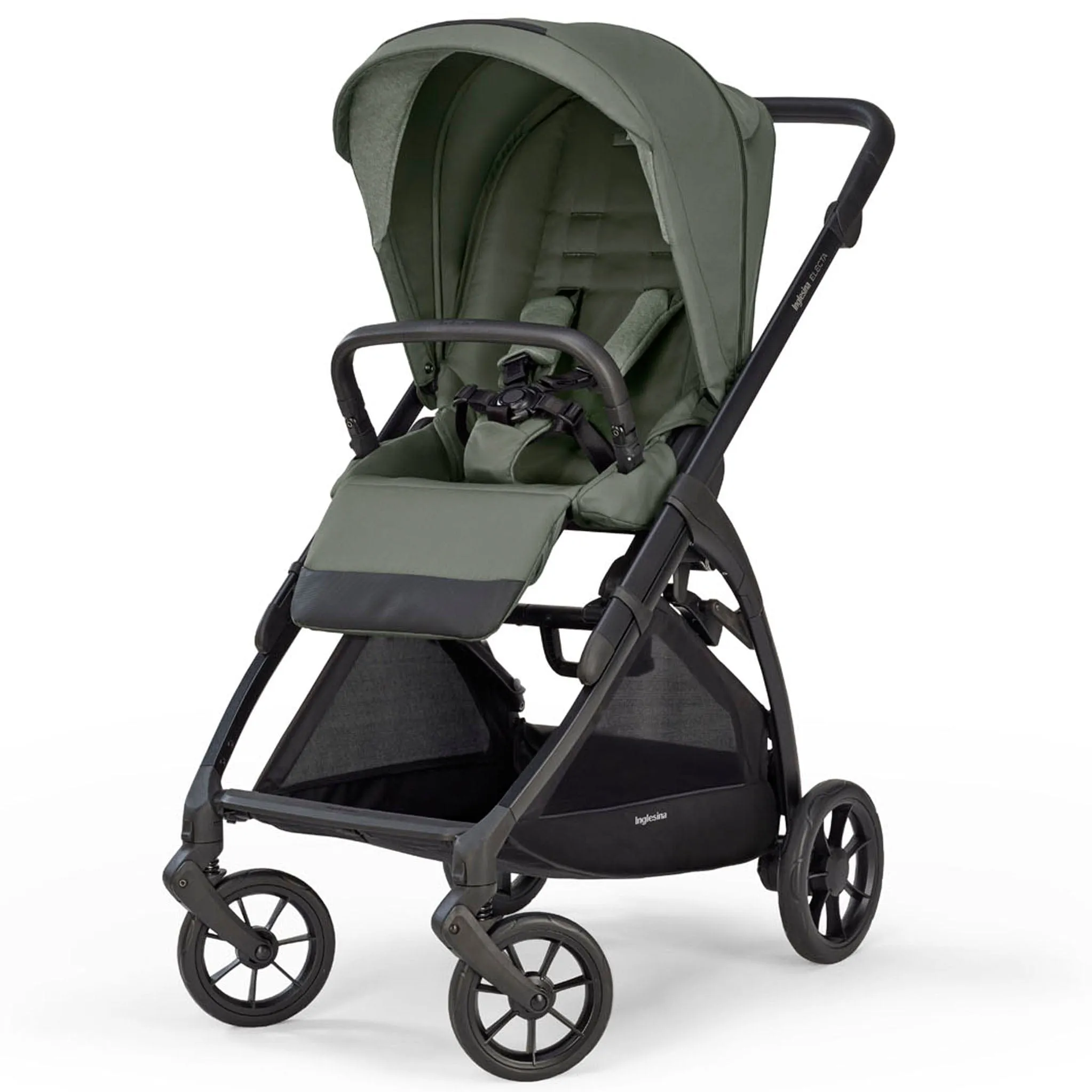 Inglesina Electa System Quattro in Tribeca Green with Darwin car seat and i-Size base (EX DISPLAY MODEL)