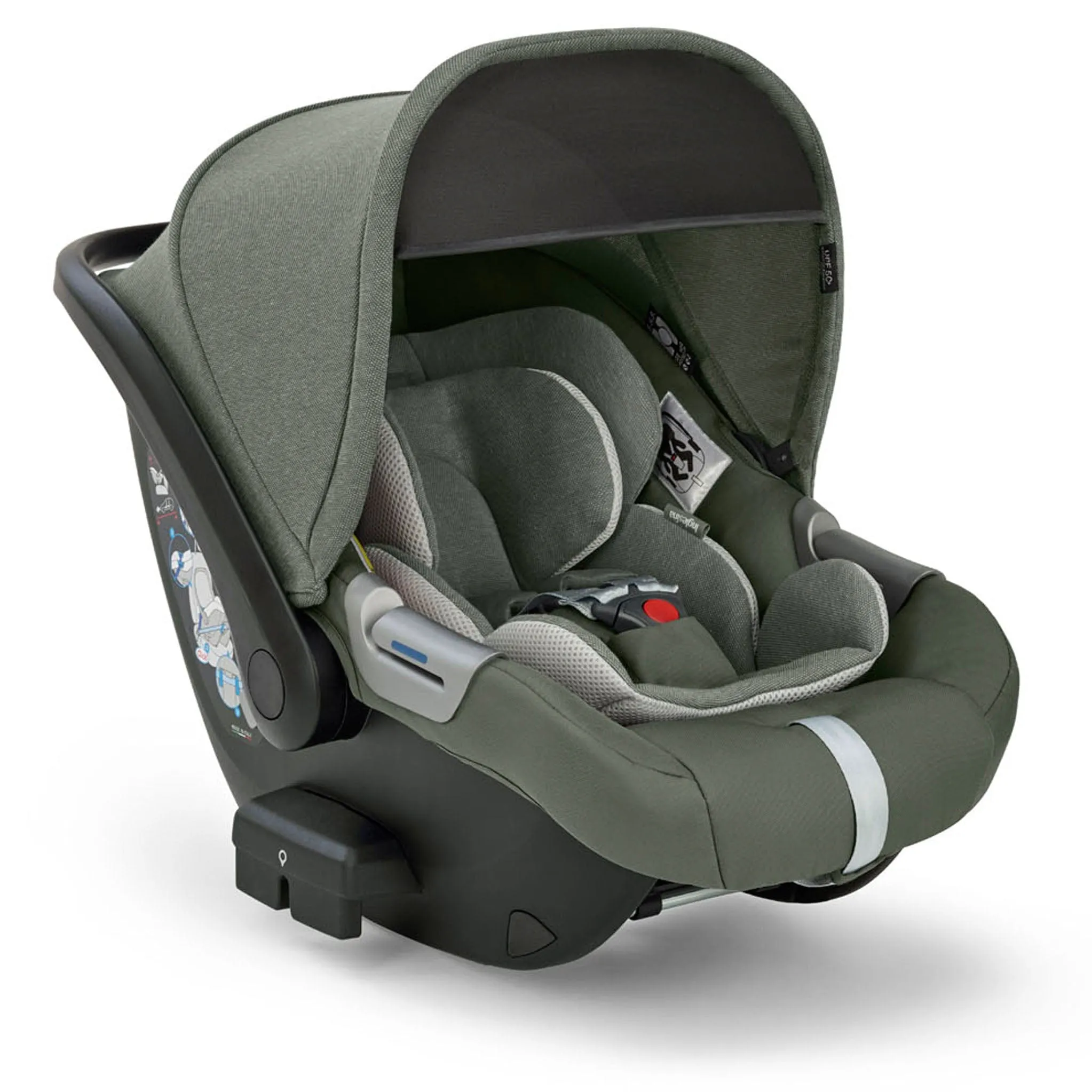 Inglesina Electa System Quattro in Tribeca Green with Darwin car seat and i-Size base (EX DISPLAY MODEL)