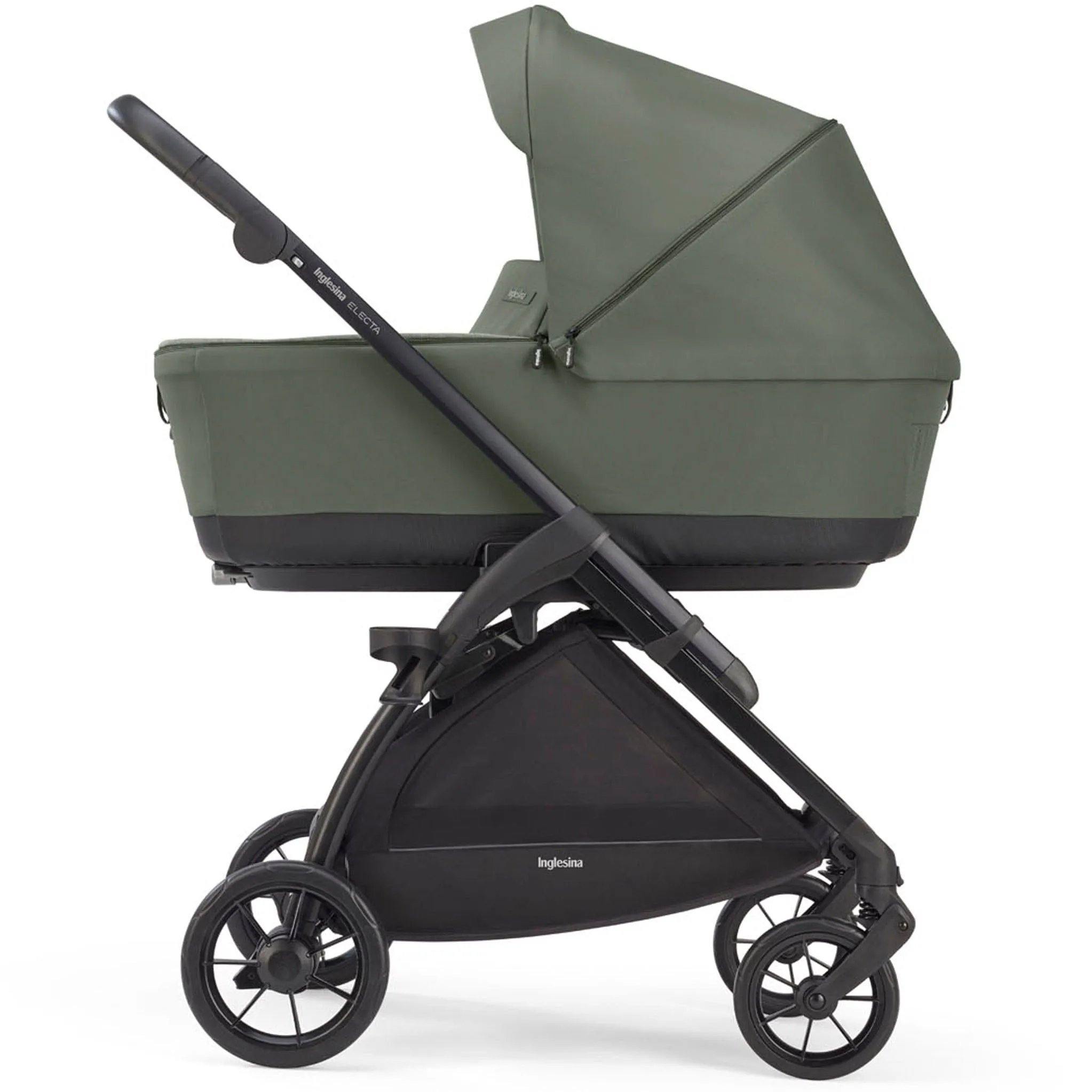 Inglesina Electa System Quattro in Tribeca Green with Darwin car seat and i-Size base (EX DISPLAY MODEL)