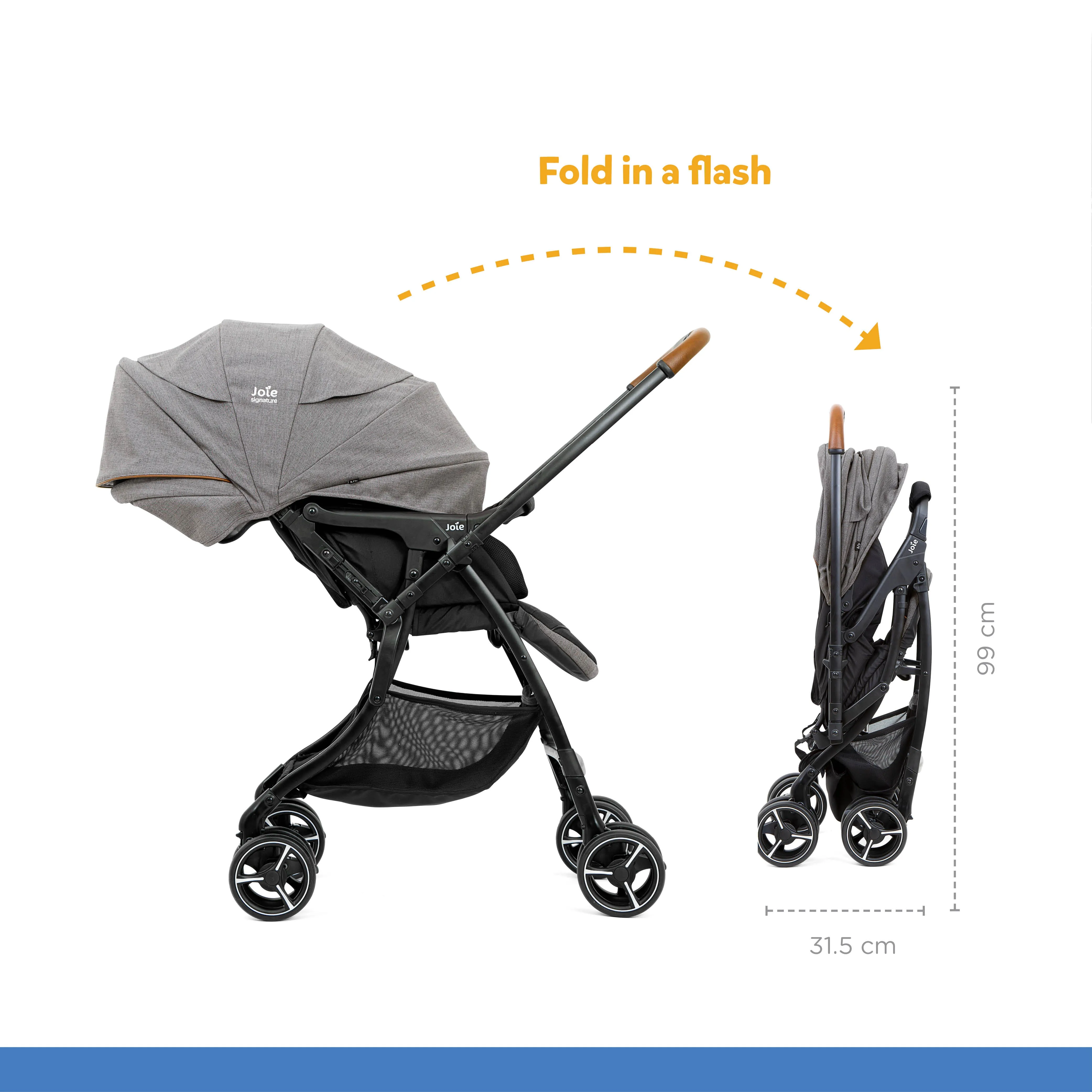 Joie 4Wd Drift Sma Baggi Stroller- Birth to 36months
