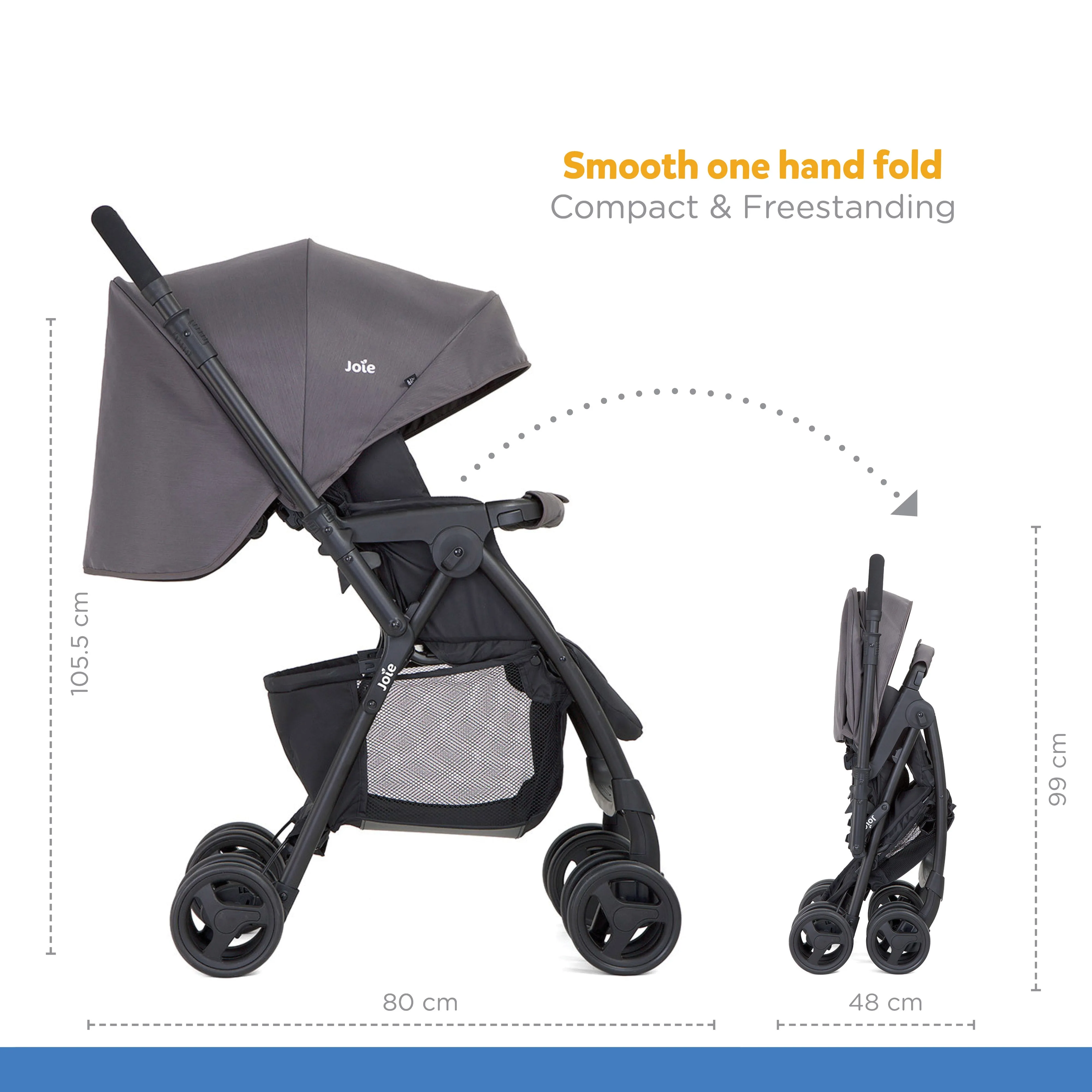 Joie Mirus Reversible Handle Stroller-Birth to 36months